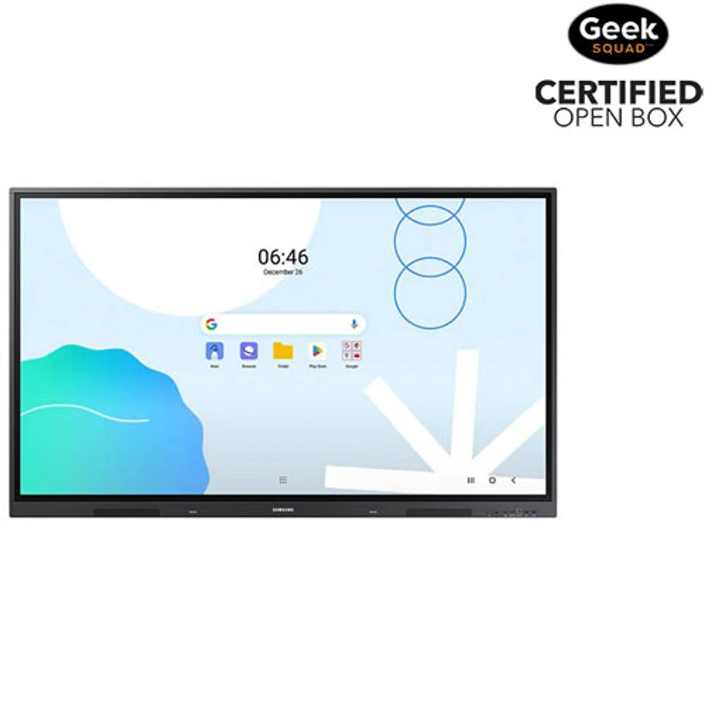 Open Box - Samsung WAD 75" 4K UHD Android OS Interactive Display (LH75WADWLGCXZA) - Space Grey