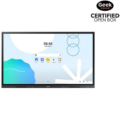 Boîte ouverte - Écran interactif Android UHD 4K de 75 po WAD de Samsung (LH75WADWLGCXZA) - Gris cosmique