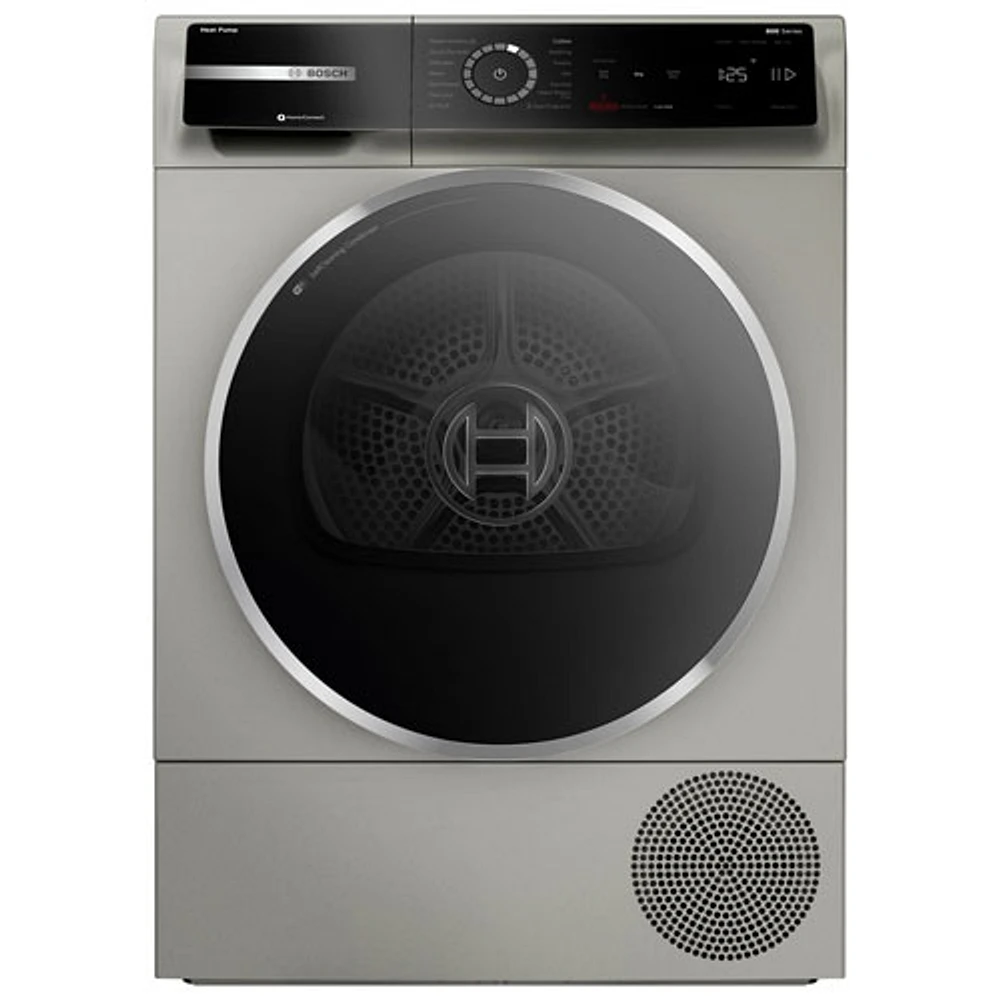 Bosch 800 Series 4.0 Cu. Ft. Heat Pump Electric Dryer (WQB245AXUC) - Pearl Steel