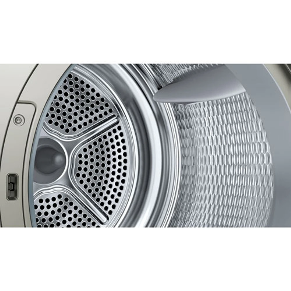 Bosch 800 Series 4.0 Cu. Ft. Heat Pump Electric Dryer (WQB245AXUC) - Pearl Steel