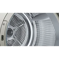 Bosch 800 Series 4.0 Cu. Ft. Heat Pump Electric Dryer (WQB245AXUC) - Pearl Steel