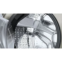 Bosch 800 Series 2.4 Cu. Ft. High Efficiency Compact Front Load Washer (WGB246AXUC) - Pearl Steel