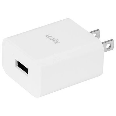 LOGiiX Power Cube Classic 12W USB-A Wall Charger - White