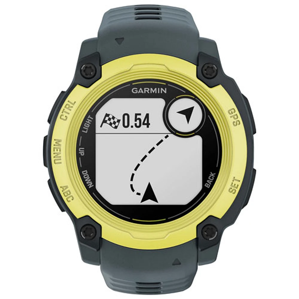 Montre intelligente multisport Bluetooth Instinct E de 40 mm de Garmin - Lime électrique/Crépuscule