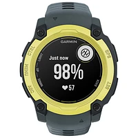Montre intelligente multisport Bluetooth Instinct E de 40 mm de Garmin - Lime électrique/Crépuscule