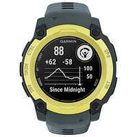 Montre intelligente multisport Bluetooth Instinct E de 40 mm de Garmin - Lime électrique/Crépuscule