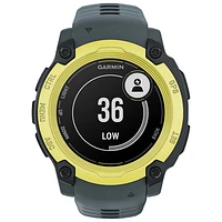 Montre intelligente multisport Bluetooth Instinct E de 40 mm de Garmin - Lime électrique/Crépuscule