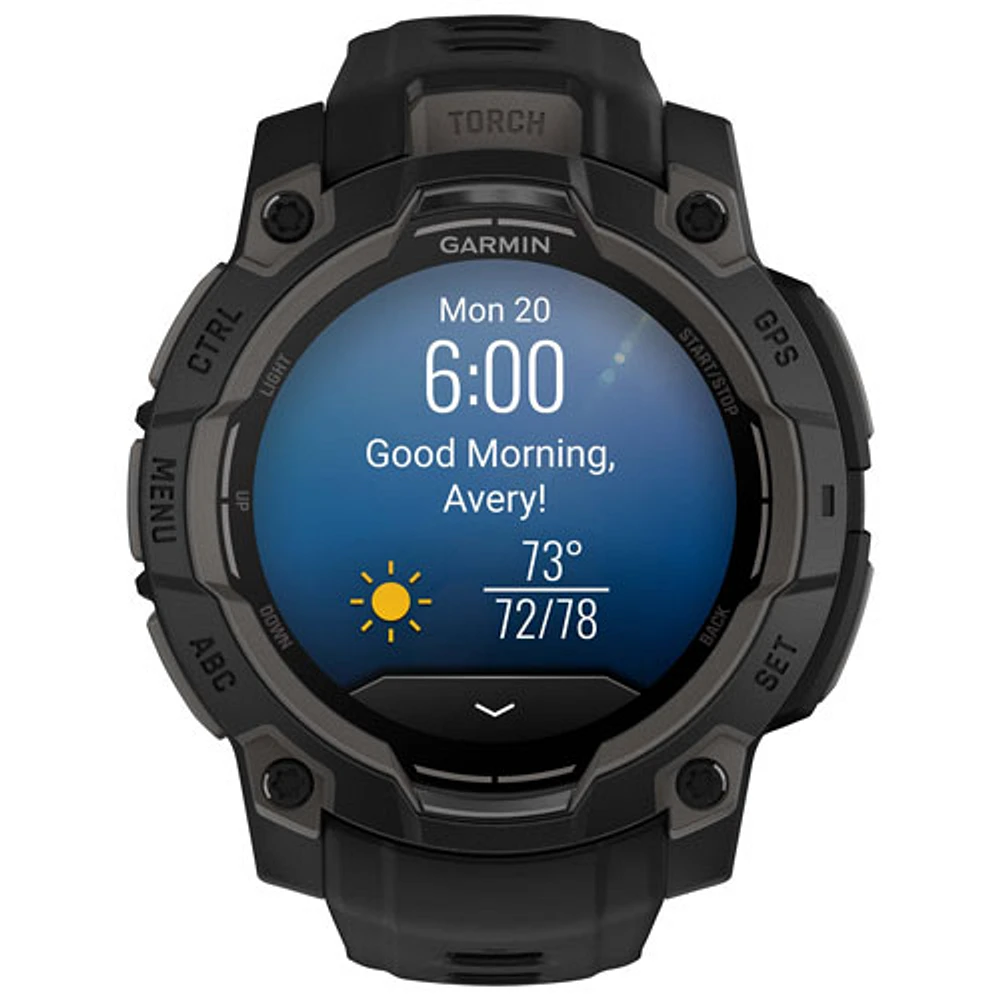 Garmin Instinct 3 AMOLED 45mm Bluetooth Multisport Smartwatch