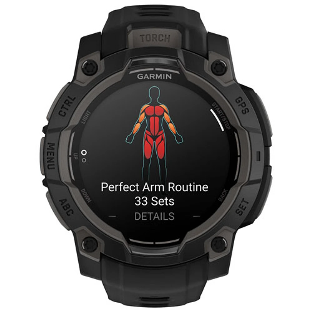 Garmin Instinct 3 AMOLED 45mm Bluetooth Multisport Smartwatch