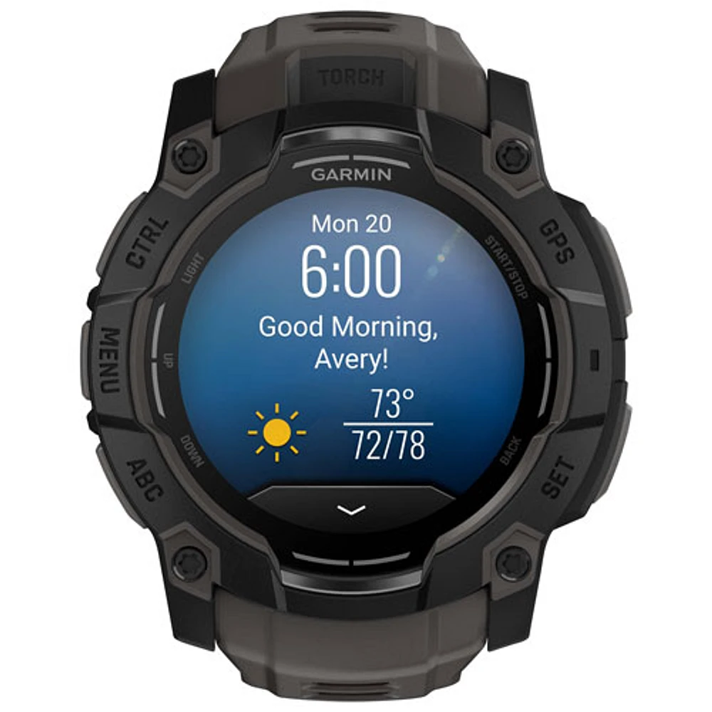 Garmin Instinct 3 AMOLED 50mm Bluetooth Multisport Smartwatch