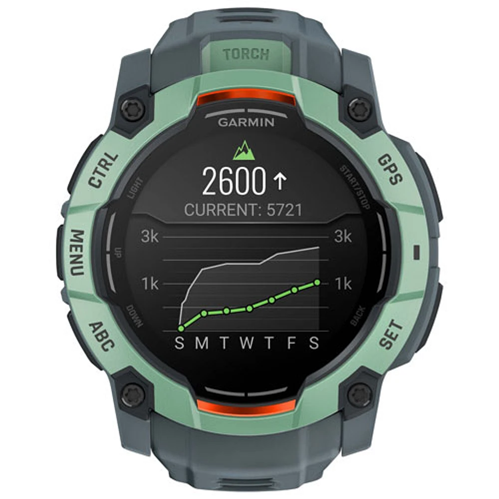 Garmin Instinct 3 AMOLED 50mm Bluetooth Multisport Smartwatch - Neo Tropic/Twilight