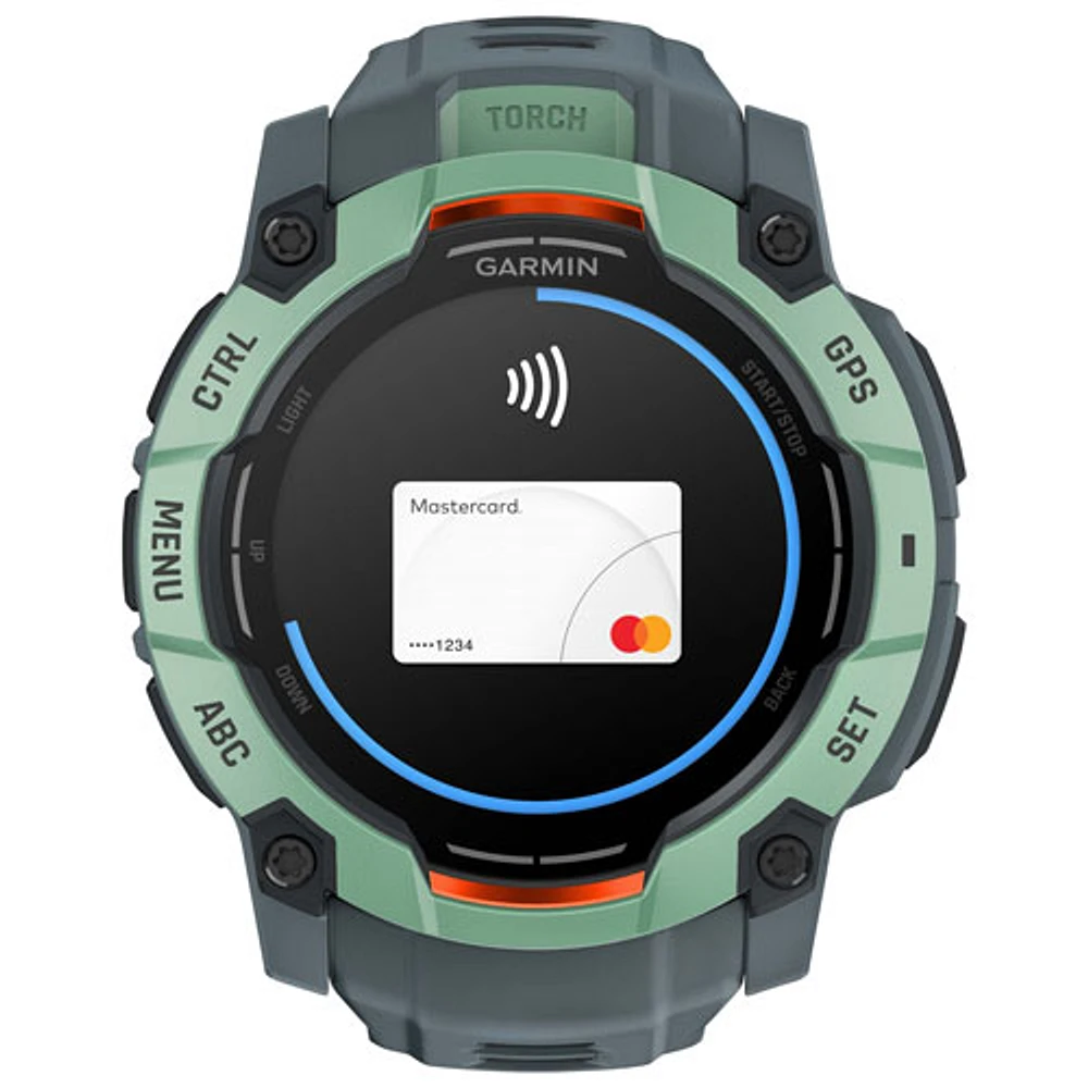 Garmin Instinct 3 AMOLED 50mm Bluetooth Multisport Smartwatch - Neo Tropic/Twilight