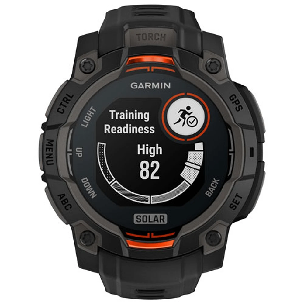 Garmin Instinct 3 Solar 45mm Bluetooth Multisport Smartwatch - Black
