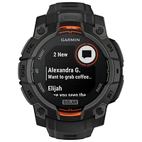 Garmin Instinct 3 Solar 45mm Bluetooth Multisport Smartwatch - Black