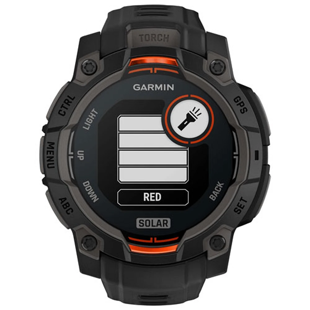 Garmin Instinct 3 Solar 45mm Bluetooth Multisport Smartwatch - Black