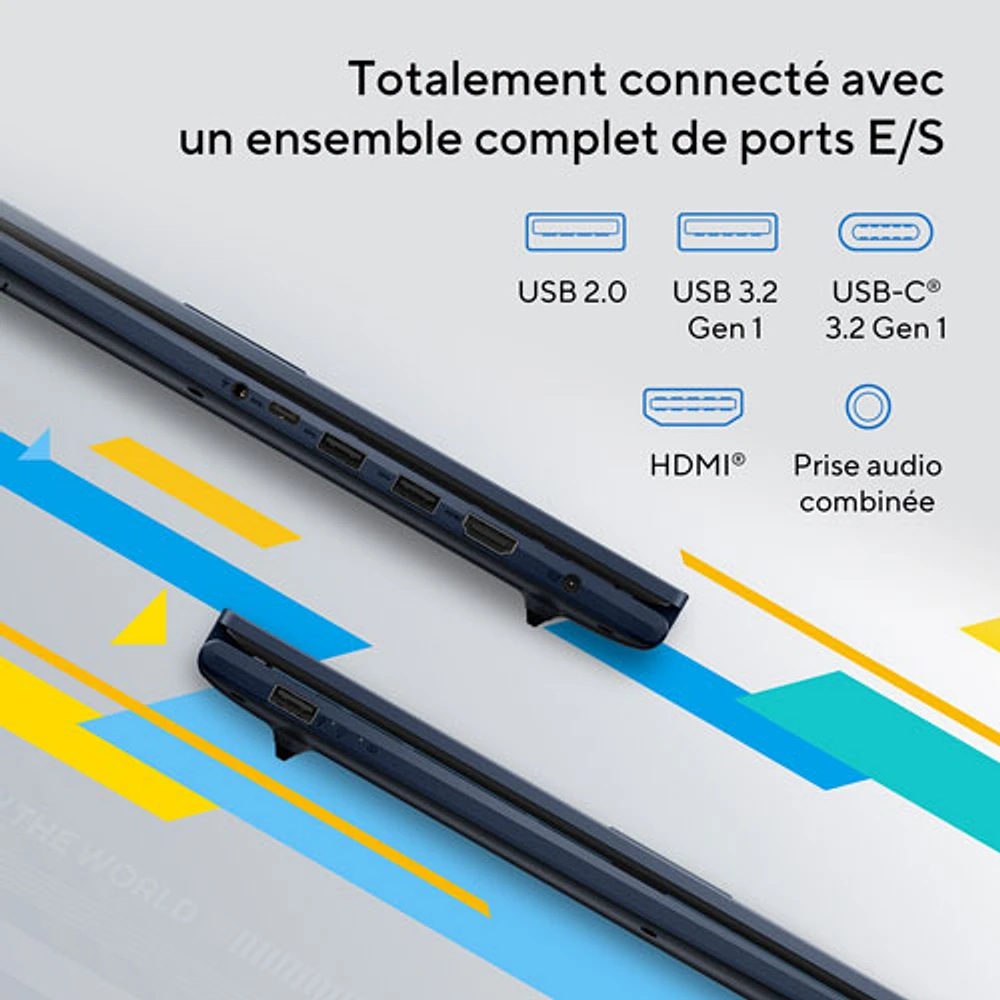 Portable de 17,3 po Vivobook d'ASUS - Bleu calme (Core i5-1334U d'Intel/RAM 16 Go/SSD 1 To/Windows 11 Famille)
