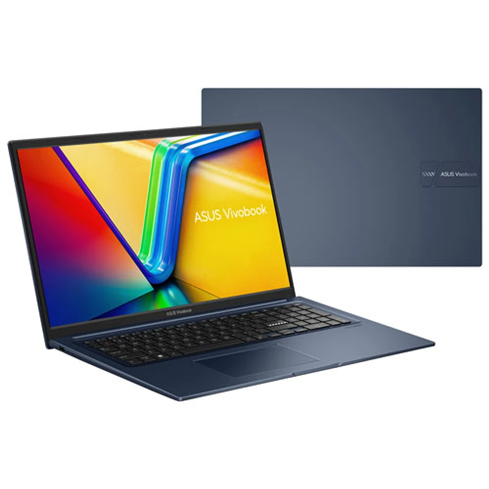 Portable de 17,3 po Vivobook d'ASUS - Bleu calme (Core i5-1334U d'Intel/RAM 16 Go/SSD 1 To/Windows 11 Famille)