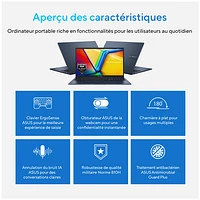 ASUS Vivobook 17.3" Laptop - Quiet Blue (Intel Core i5-1334U/16GB RAM/1TB SSD/Windows 11 Home)