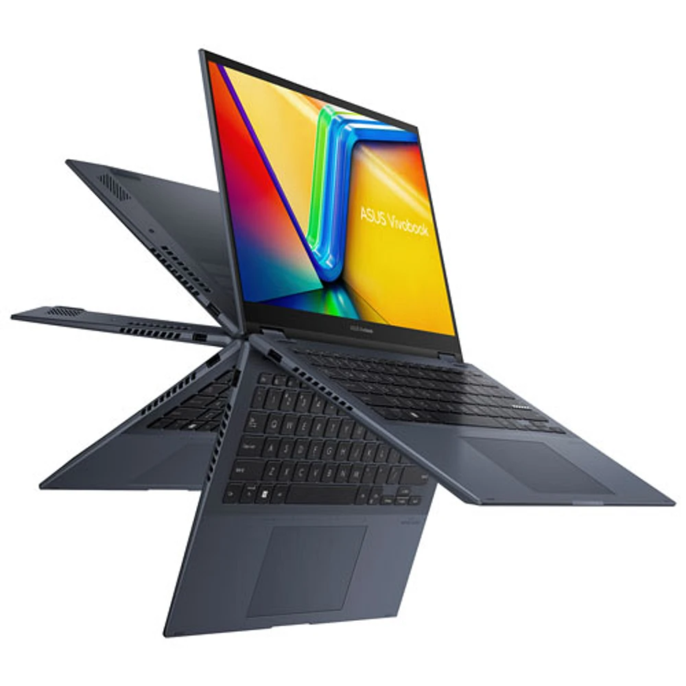 Portable de 14 po à écran tactile Vivobook S Flip d'ASUS - Bleu calme (Core i5-13420H d'Intel/RAM 16 Go/SSD 512 Go/Windows 11 Home)