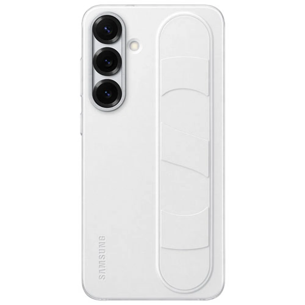 Étui rigide ajusté Standing Grip de Samsung pour Galaxy S25+ - Blanc