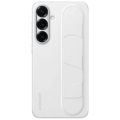 Étui rigide ajusté Standing Grip de Samsung pour Galaxy S25+ - Blanc