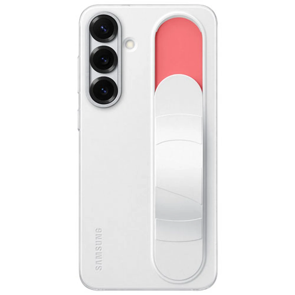 Étui rigide ajusté Standing Grip de Samsung pour Galaxy S25+ - Blanc