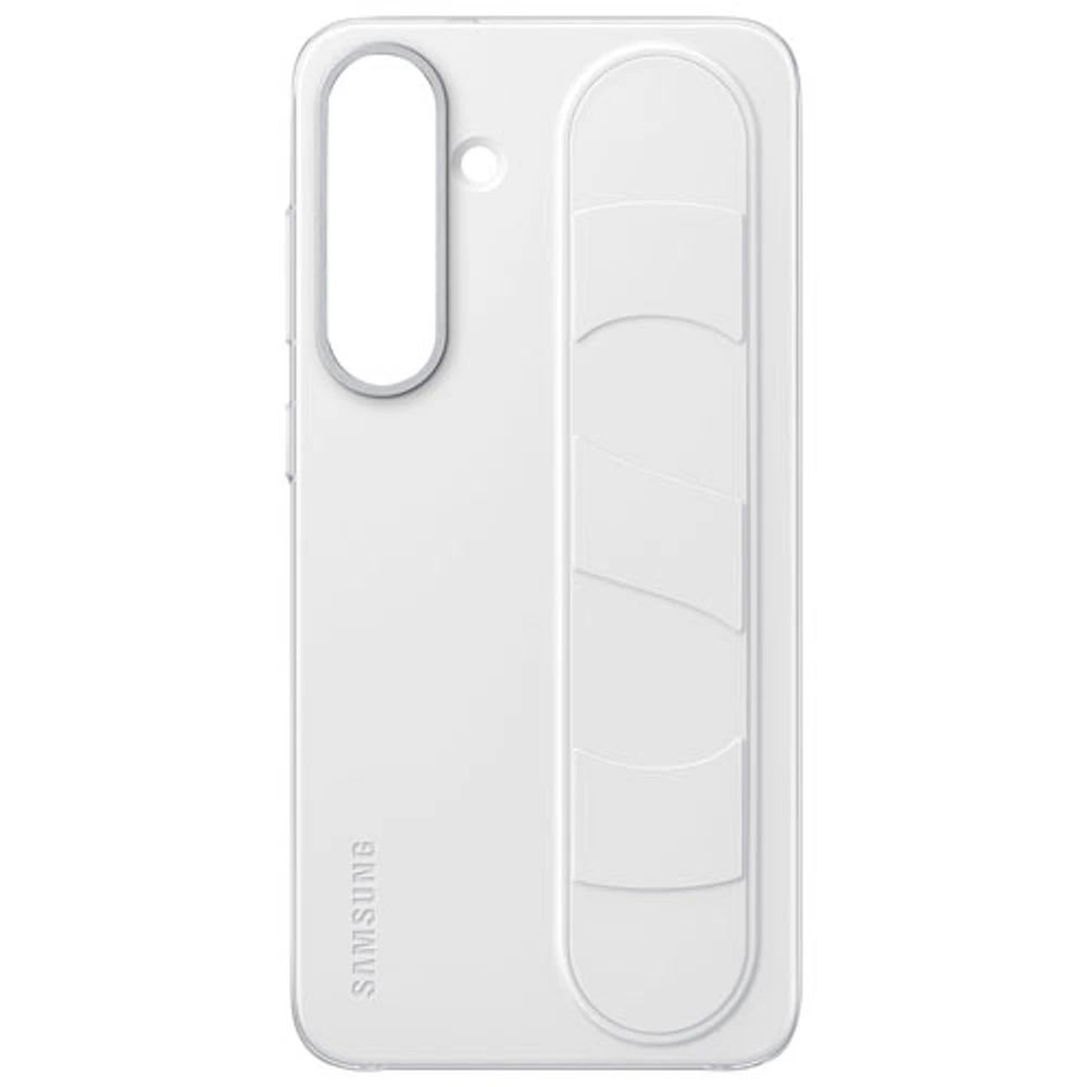 Étui rigide ajusté Standing Grip de Samsung pour Galaxy S25+ - Blanc