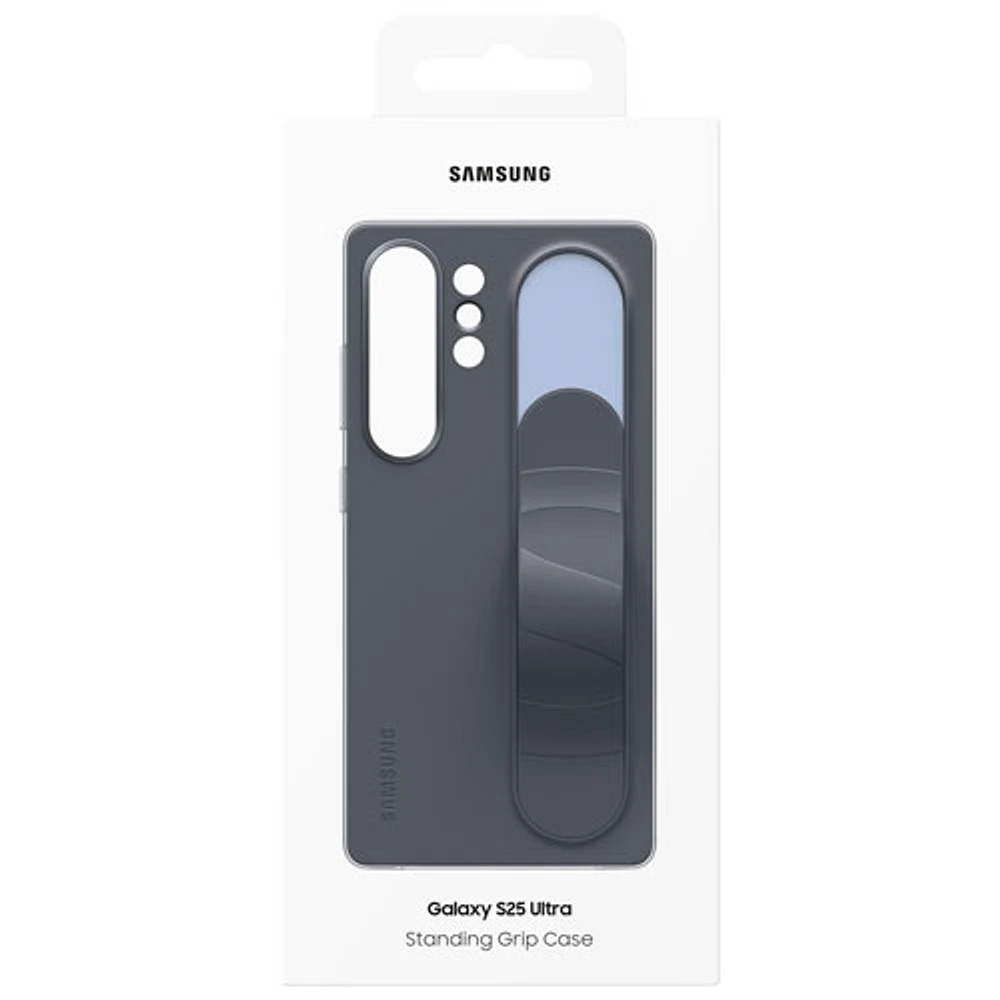 Étui souple ajusté Silicone Grip de Samsung pour Galaxy S25 Ultra - Noir