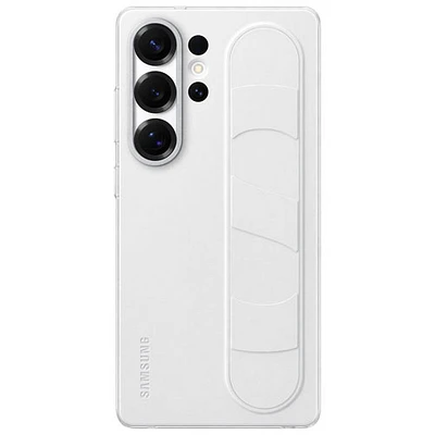 Samsung Standing Grip Fitted Hard Shell Case for Galaxy S25 Ultra - White