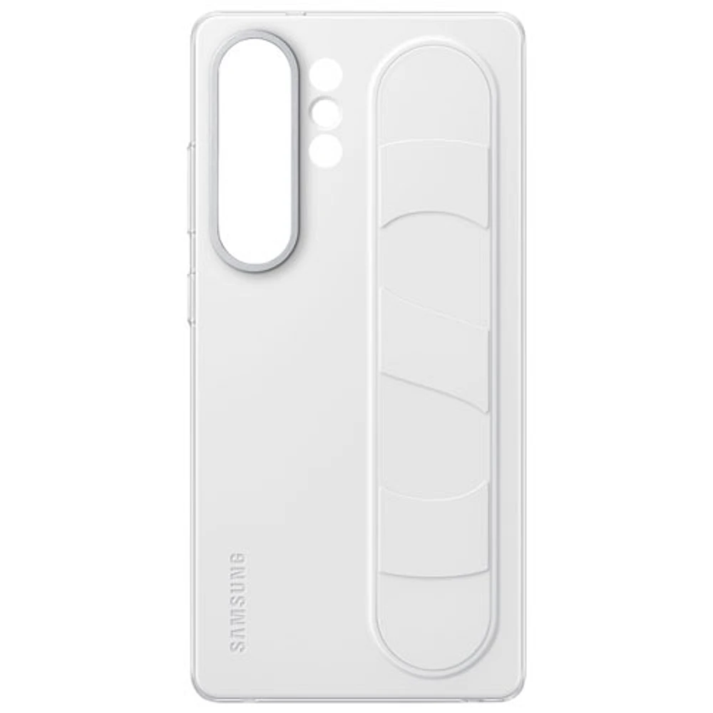 Étui rigide ajusté Standing Grip de Samsung pour Galaxy S25 Ultra - Blanc