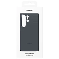 Samsung Silicone Fitted Soft Shell Case for Galaxy S25 Ultra - Black