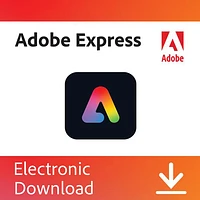 Adobe Express (PC/Mac) - 1 utilisateur - 1 an - Téléchargement numérique