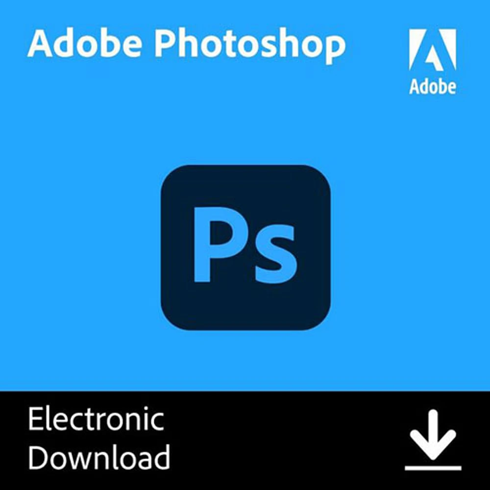 Adobe Photoshop (PC/Mac) -1 User -1 Year - Digital Download