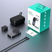 AUKEY MagFusion Z 3-in-1 Qi2 Foldable Magnetic Charging Station - Space Grey