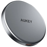 AUKEY MagFusion Aura Qi2 Magnetic 15 W Wireless Charger - Space Grey