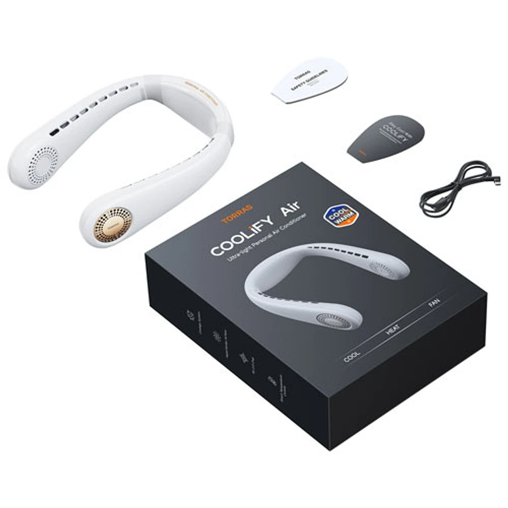 Torras COOLiFY Air 5000mAh Wearable Neck Cooling Fan - Apricot Dune