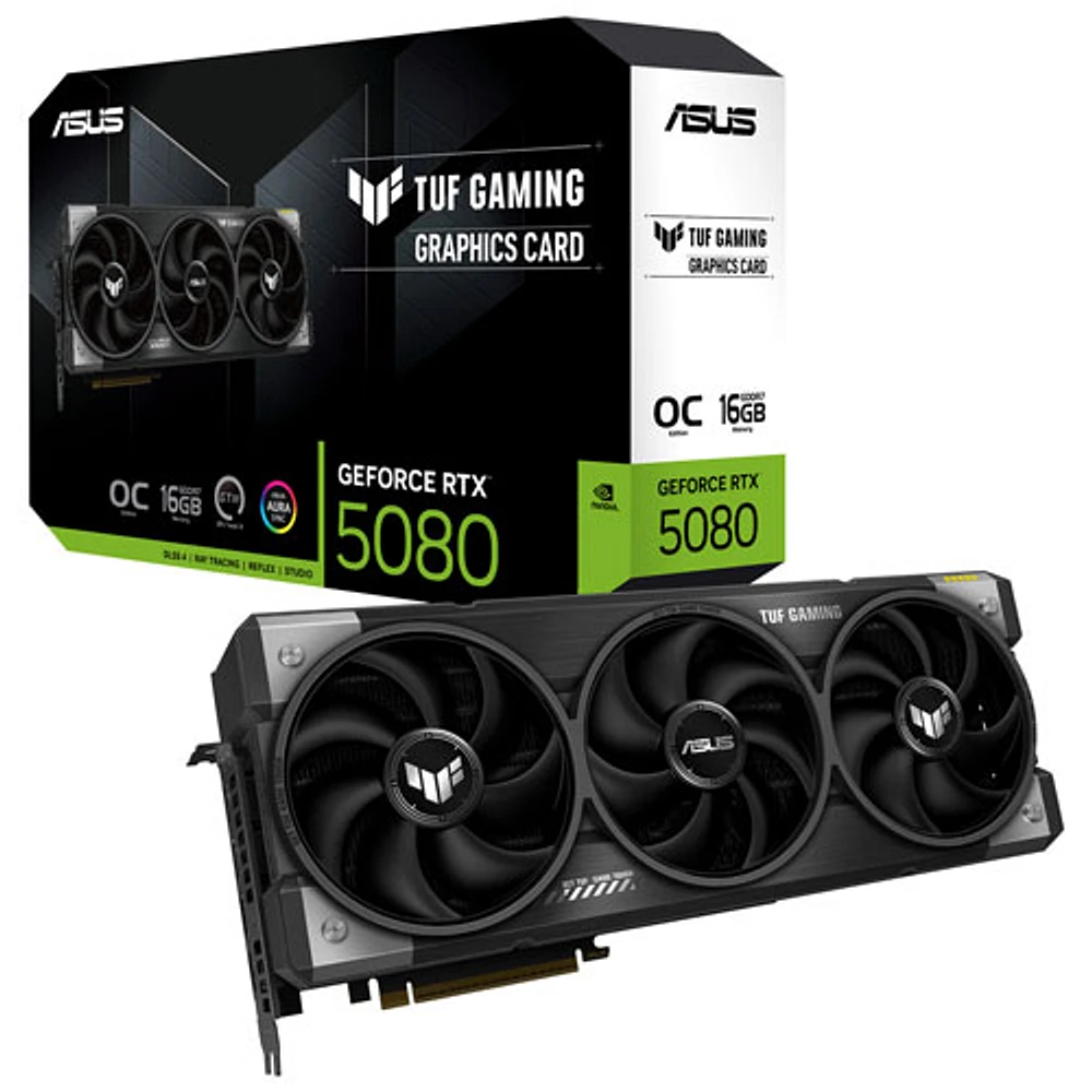 ASUS TUF Gaming GeForce RTX 5080 OC Edition 16GB GDDR7 Video Card