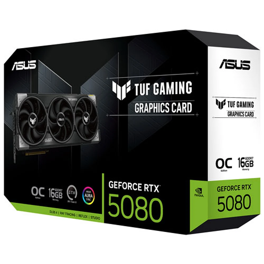 ASUS TUF Gaming GeForce RTX 5080 OC Edition 16GB GDDR7 Video Card