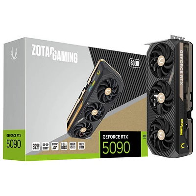 Carte graphique de jeu GeForce RTX 5090 Solid 32 Go GDDR7 de ZOTAC