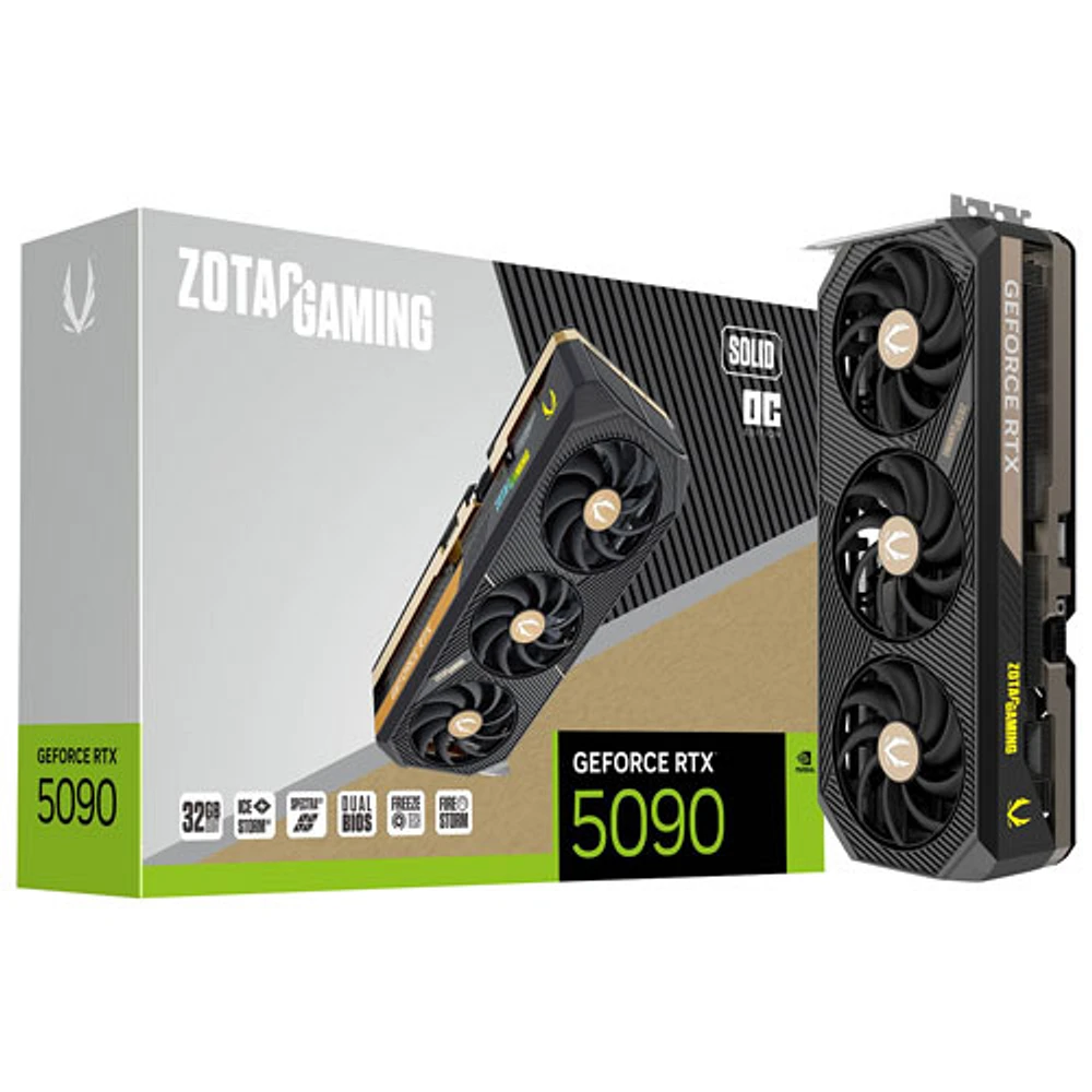 ZOTAC Gaming GeForce RTX 5090 Solid OC 32GB GDDR7 Video Card