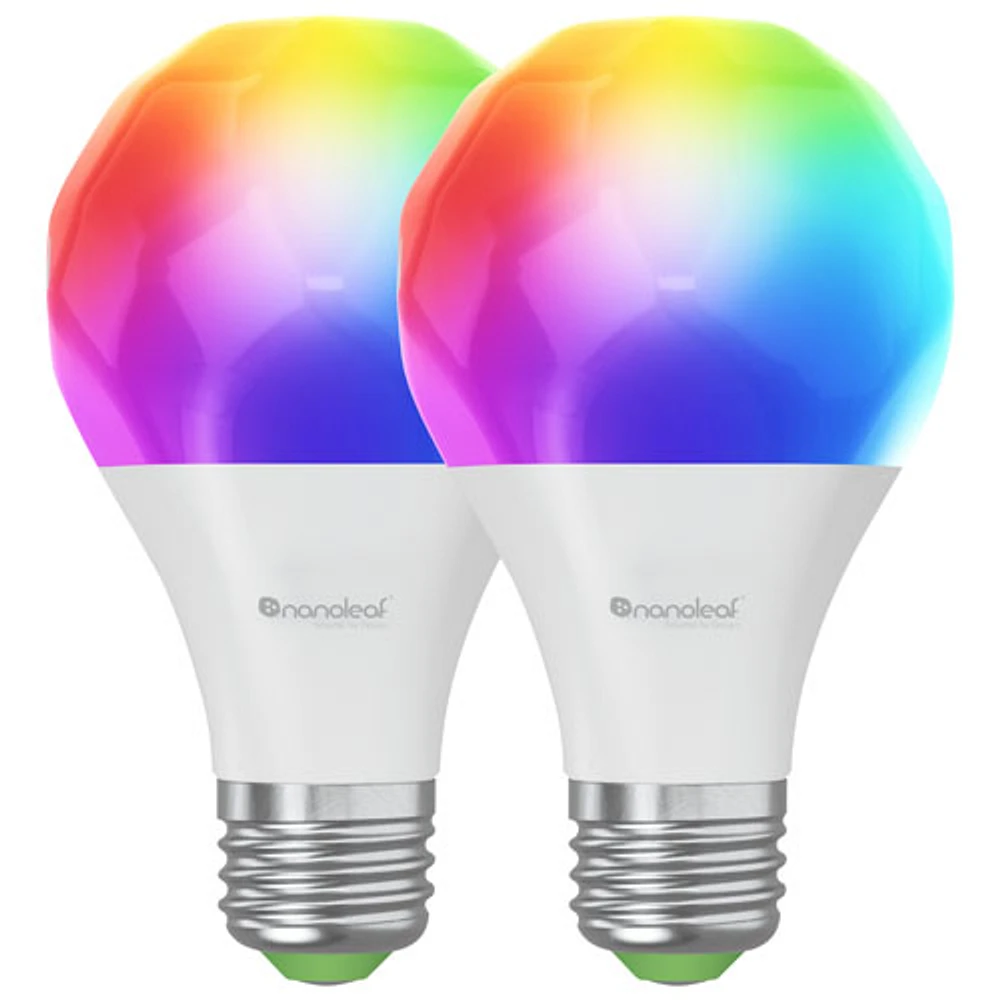 Nanoleaf Essentials A19 Smart/Wi-Fi LED Light Bulb with Matter Capability - Pack