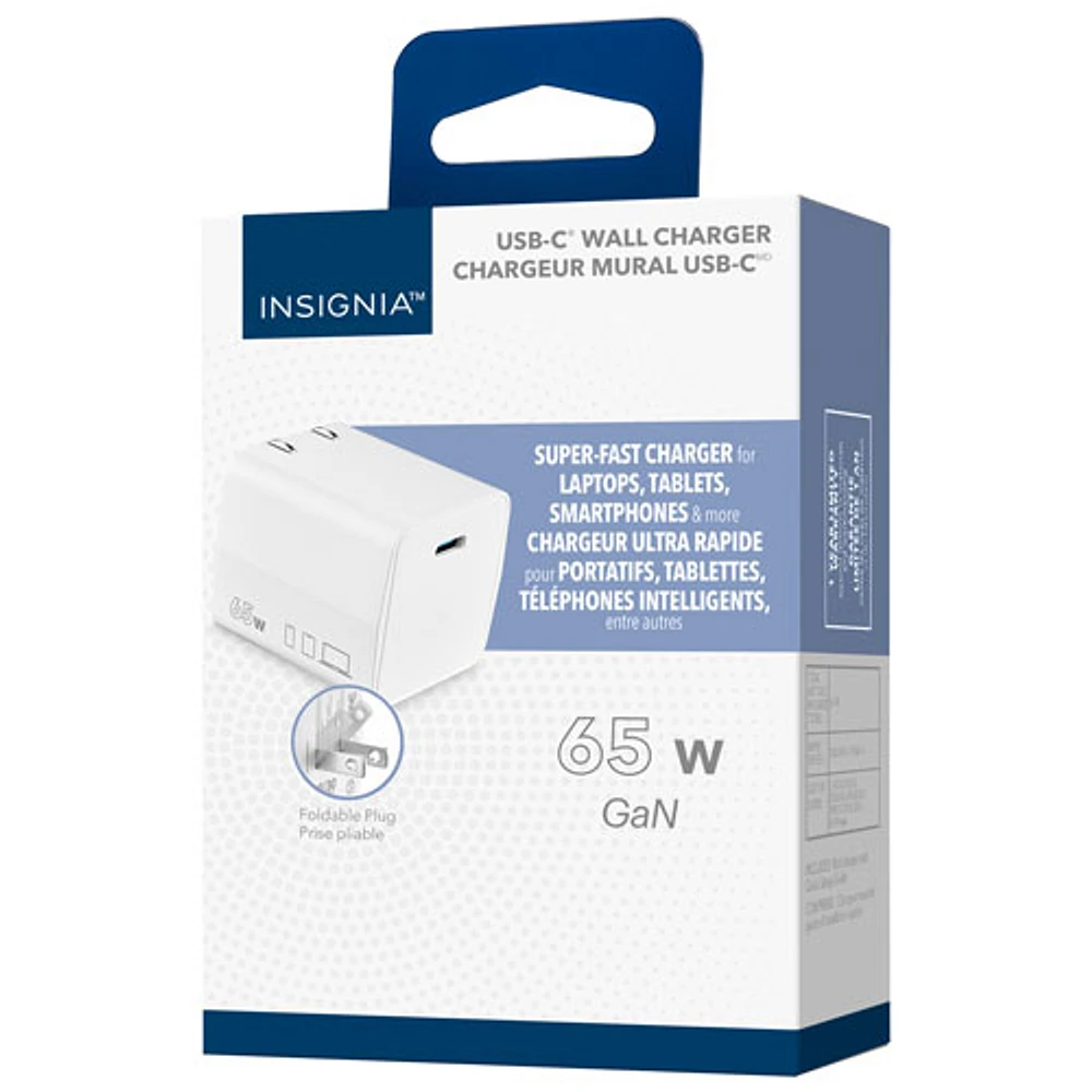 Insignia 65W USB-C Wall Charger (NS-PW365C1W25-C) - Only at Best Buy