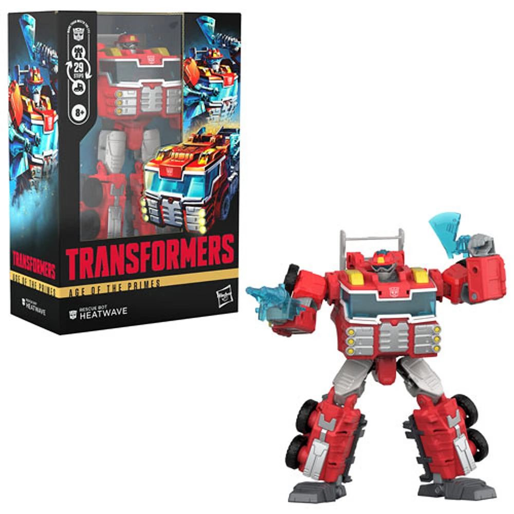 Hasbro Transformers Age of the Primes - Voyager Class Rescue Bot Heatwave Action Figure