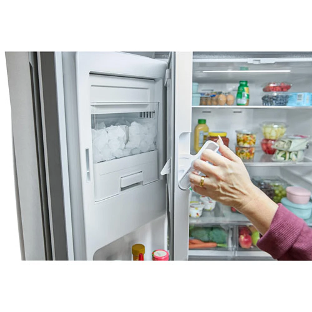 Whirlpool 36" 29.58 Cu. Ft. French Door Refrigerator with Water & Ice Dispenser (WRFF3536SZ) - Stainless Steel