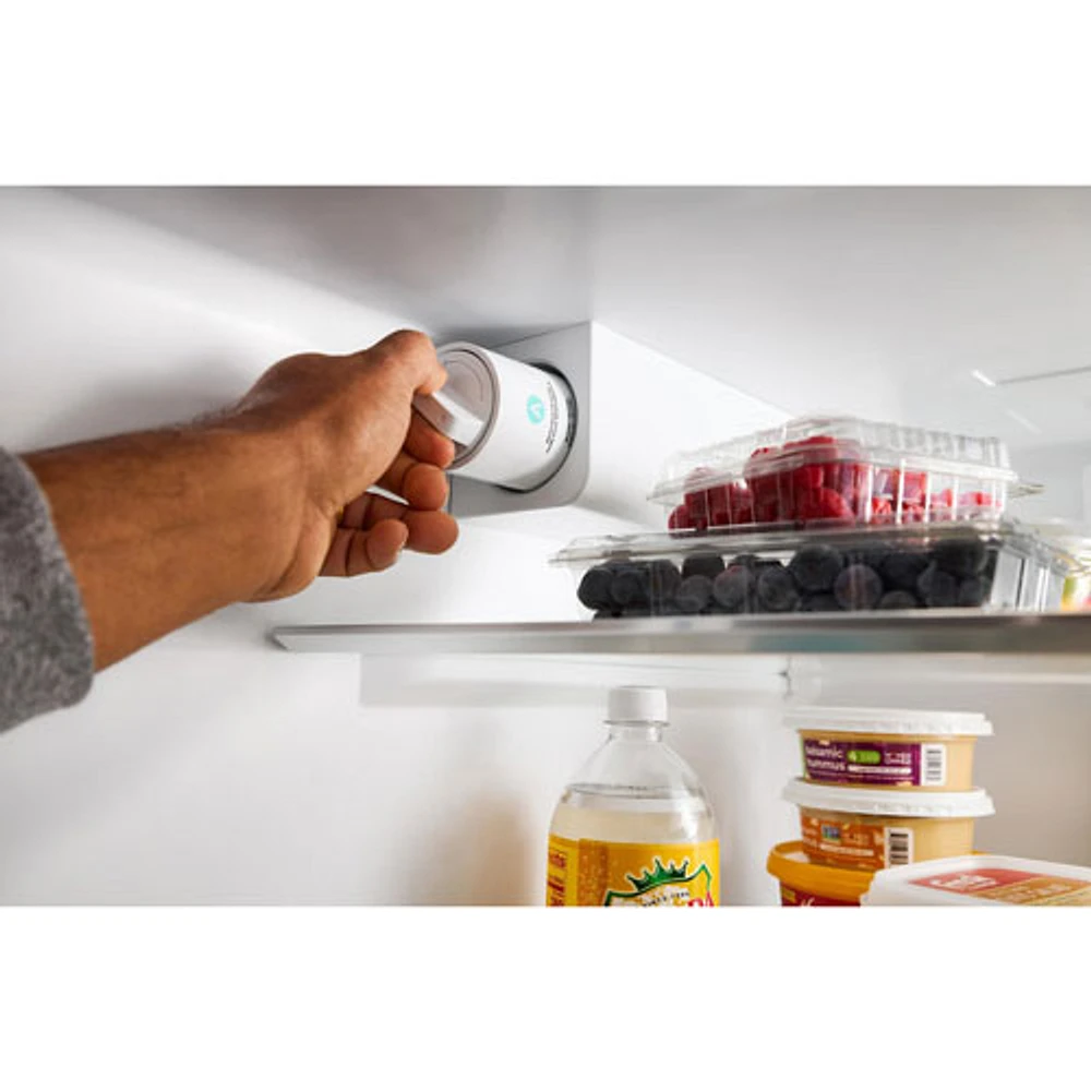 Whirlpool 36" 29.58 Cu. Ft. French Door Refrigerator with Water & Ice Dispenser (WRFF3536SZ) - Stainless Steel