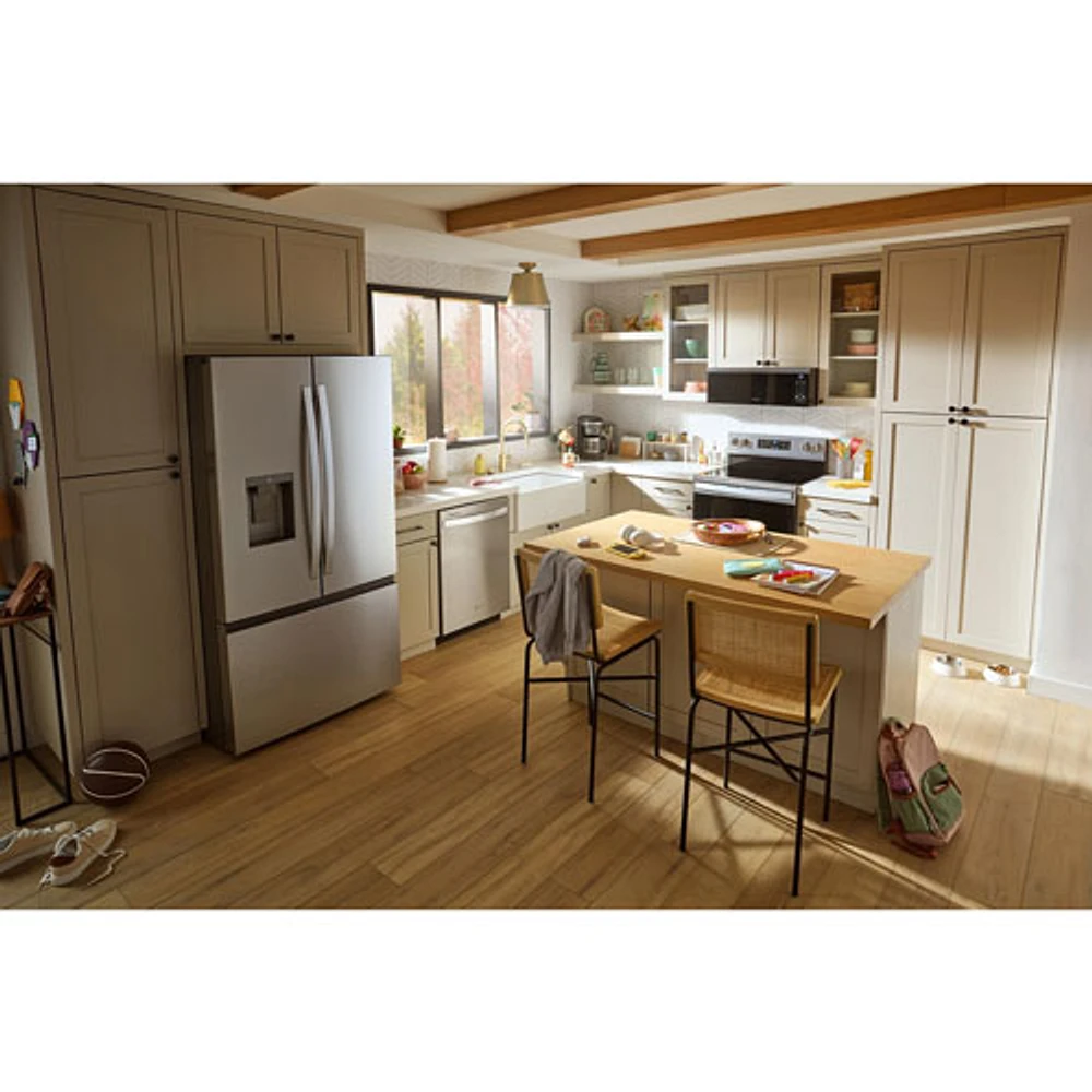 Whirlpool 36" 29.58 Cu. Ft. French Door Refrigerator with Water & Ice Dispenser (WRFF3536SZ) - Stainless Steel