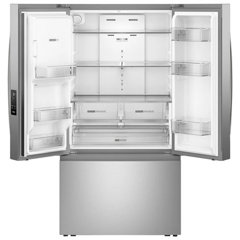 Whirlpool 36" 29.58 Cu. Ft. French Door Refrigerator with Water & Ice Dispenser (WRFF3536SZ) - Stainless Steel