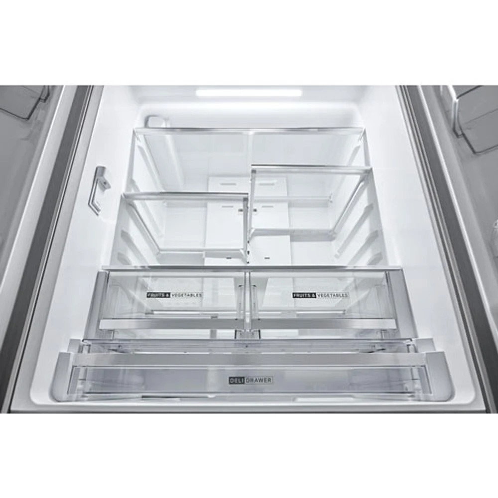 Whirlpool 36" 29.58 Cu. Ft. French Door Refrigerator with Water & Ice Dispenser (WRFF3536SZ) - Stainless Steel