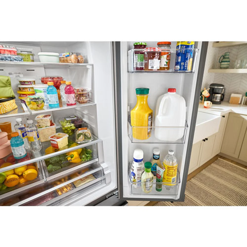 Whirlpool 36" 30.52 Cu. Ft. French Door Refrigerator with Water Dispenser (WRFF3336SZ) - Stainless Steel