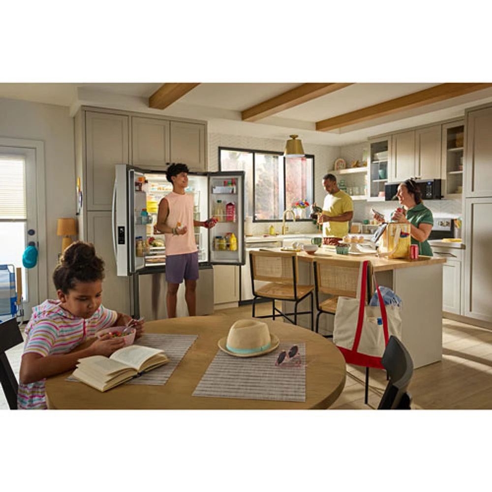 Whirlpool 36" 30.52 Cu. Ft. French Door Refrigerator with Water Dispenser (WRFF3336SZ) - Stainless Steel